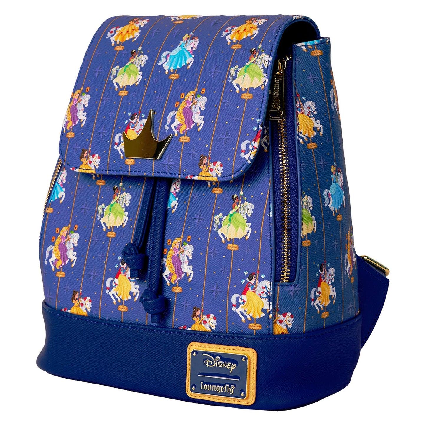 Loungefly Disney Princess Carousel All-Over Print Drawstring Mini Backpack