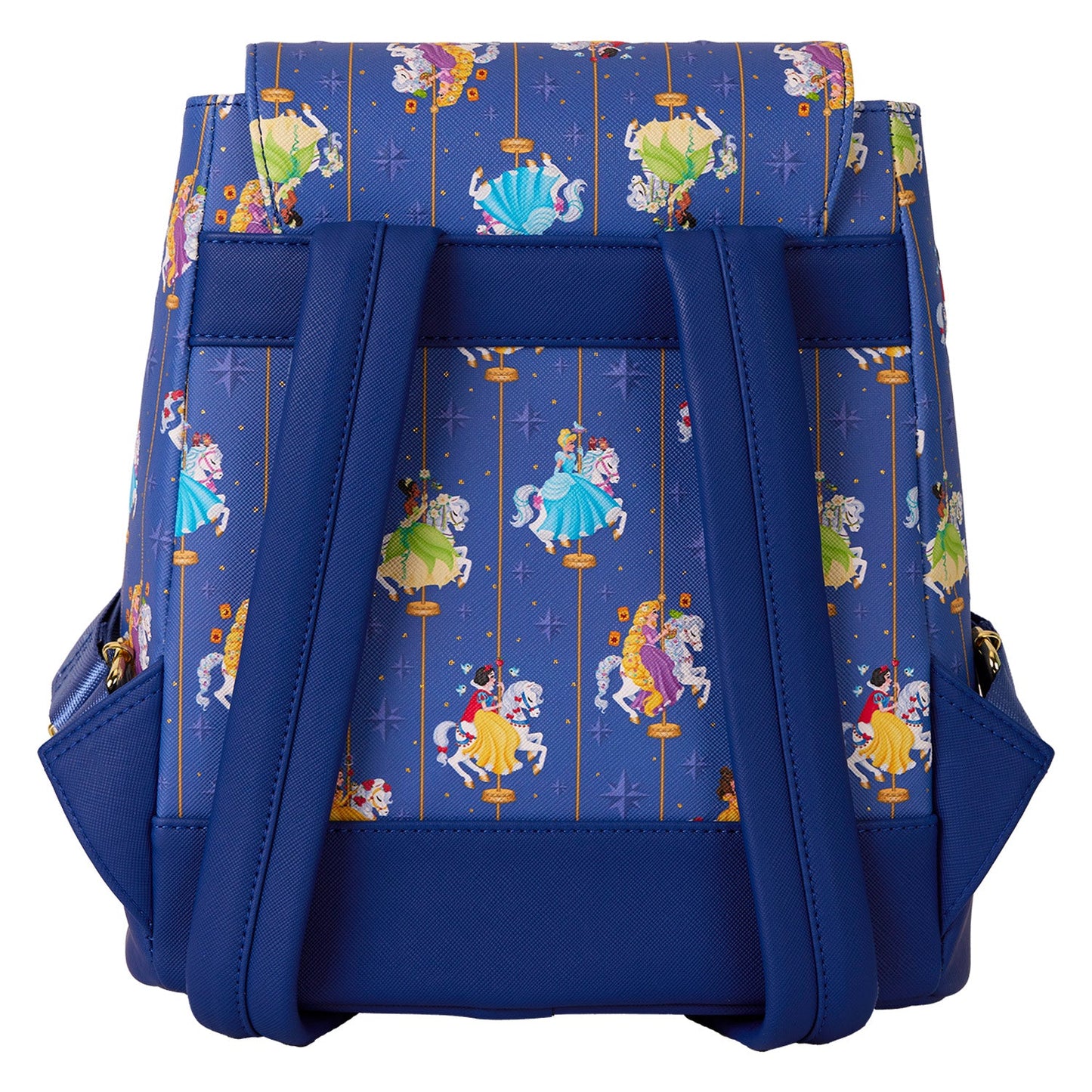 Loungefly Disney Princess Carousel All-Over Print Drawstring Mini Backpack