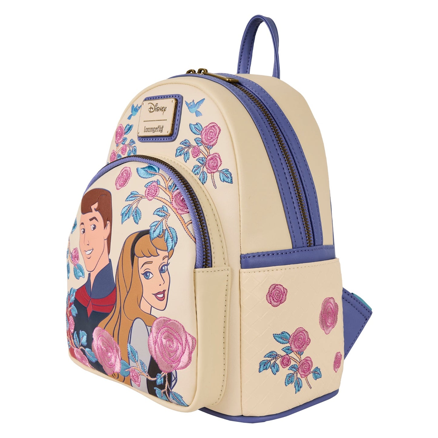 Loungefly Disney Sleeping Beauty Princess Aurora & Prince Phillip Floral Mini Backpack