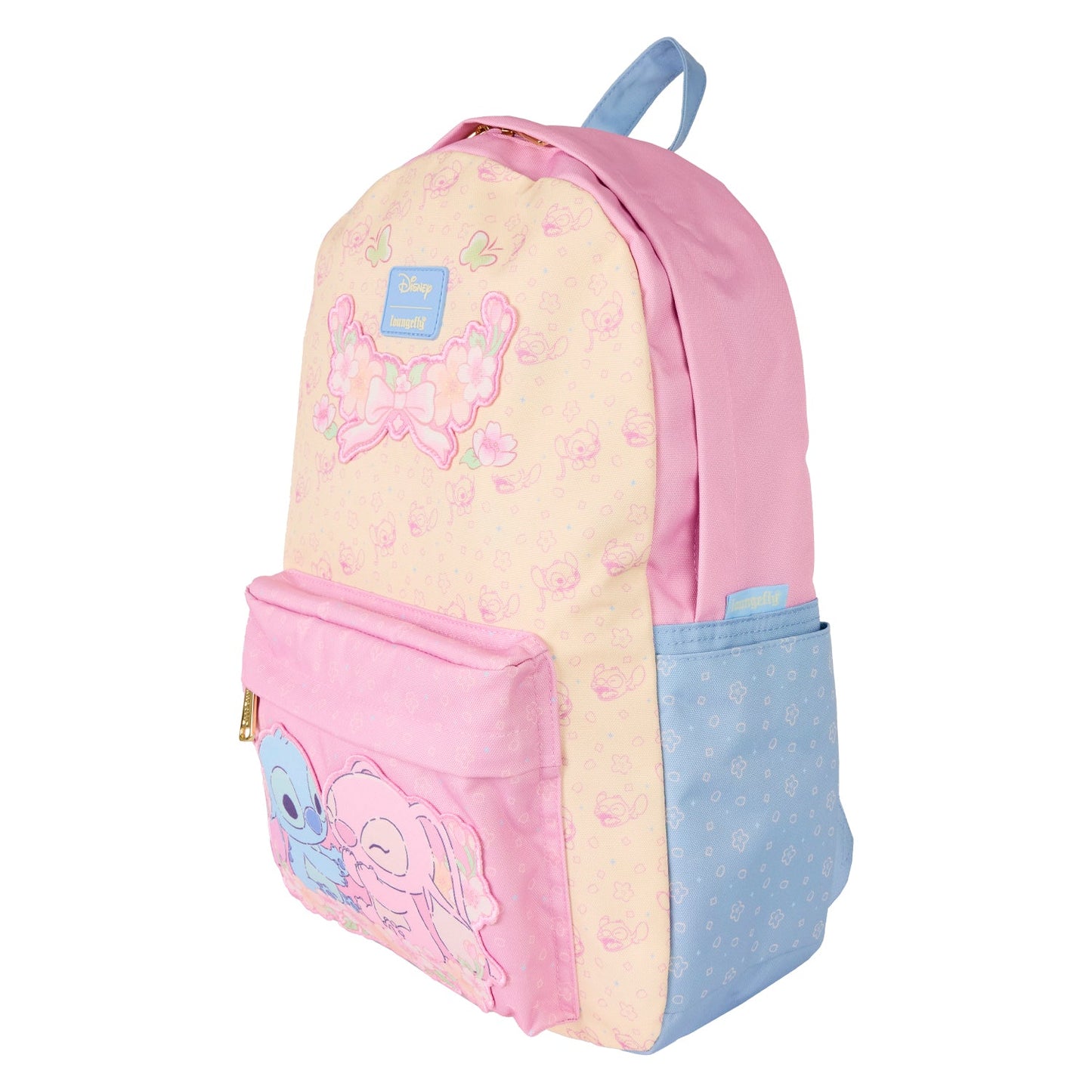 Loungefly Disney Stitch & Angel Nylon Full-Size Backpack