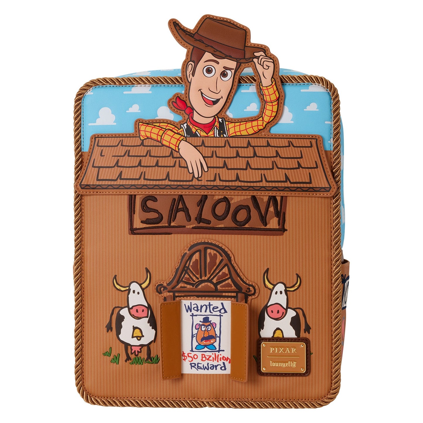 Loungefly Pixar Toy Story 30th Anniversary Woody Saloon Mini Backpack