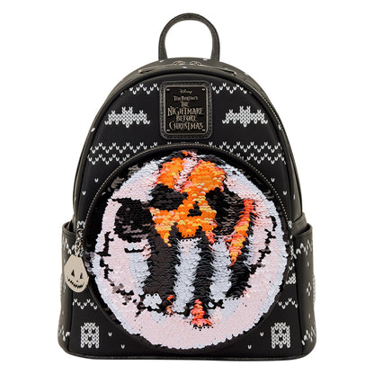 Loungefly Disney Nightmare Before Christmas Jack Skellington Reversible Sequins Mini Backpack