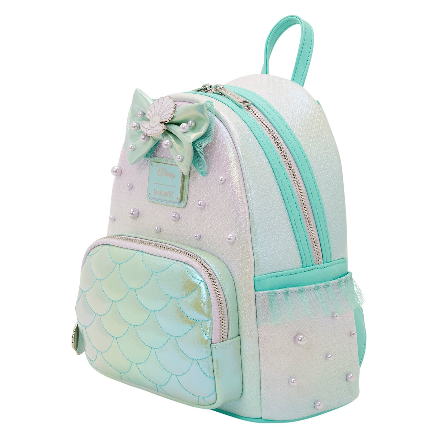 Loungefly Disney the Little Mermaid Iridescent Pearl Mini Backpack
