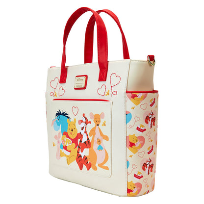 Loungefly Disney Winnie The Pooh & Friends Hearts Convertible Backpack & Tote Bag