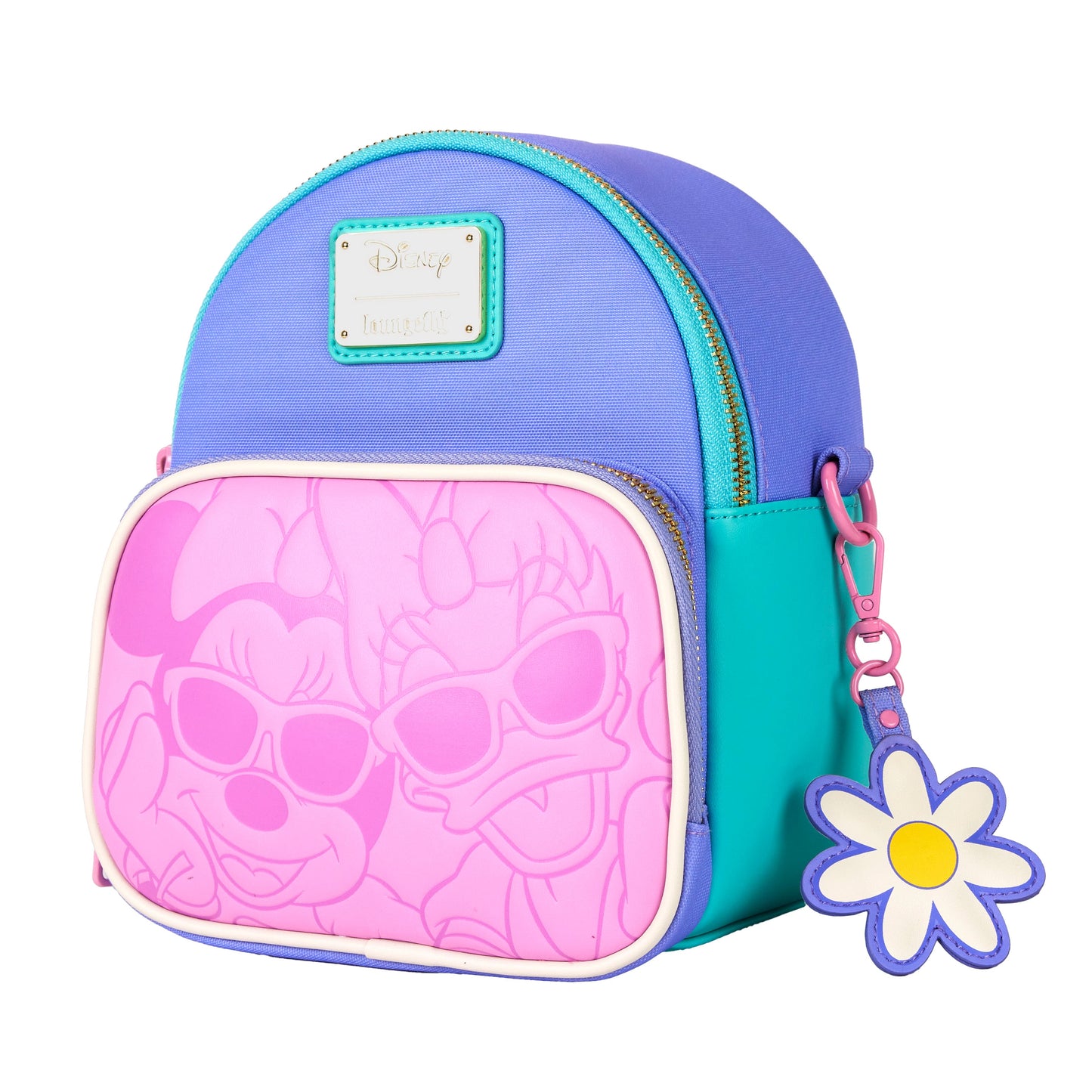 Loungefly Disney Daisy Duck & Minnie Mouse Mini Convertible Backpack