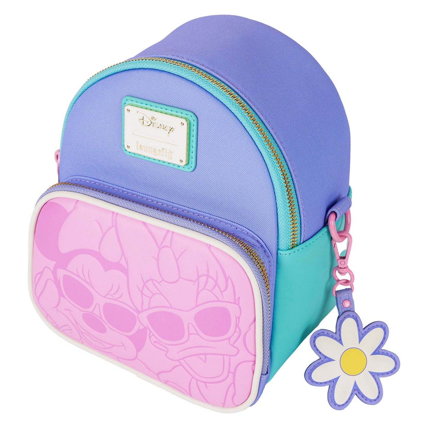 Loungefly Disney Daisy Duck & Minnie Mouse Mini Convertible Backpack