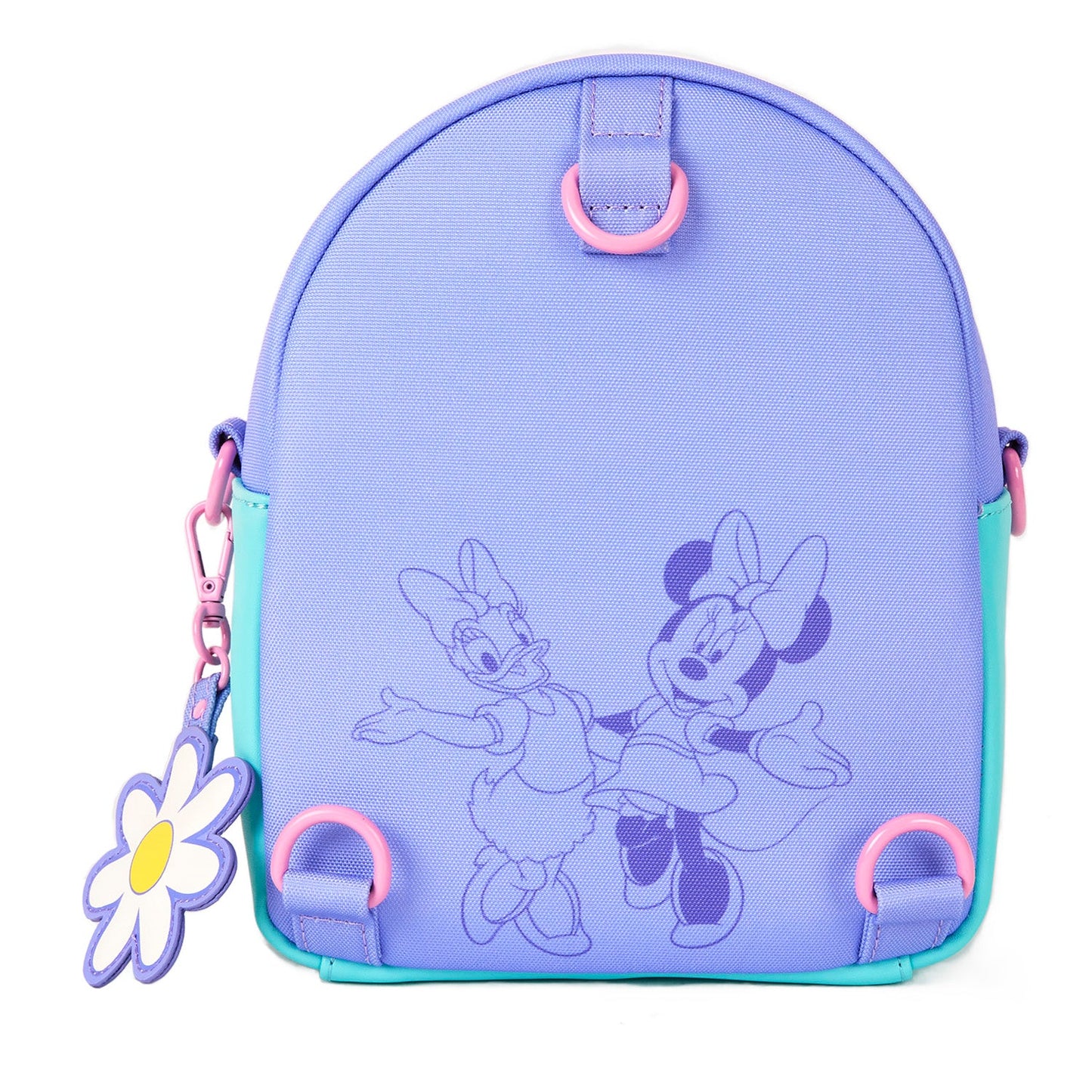 Loungefly Disney Daisy Duck & Minnie Mouse Mini Convertible Backpack