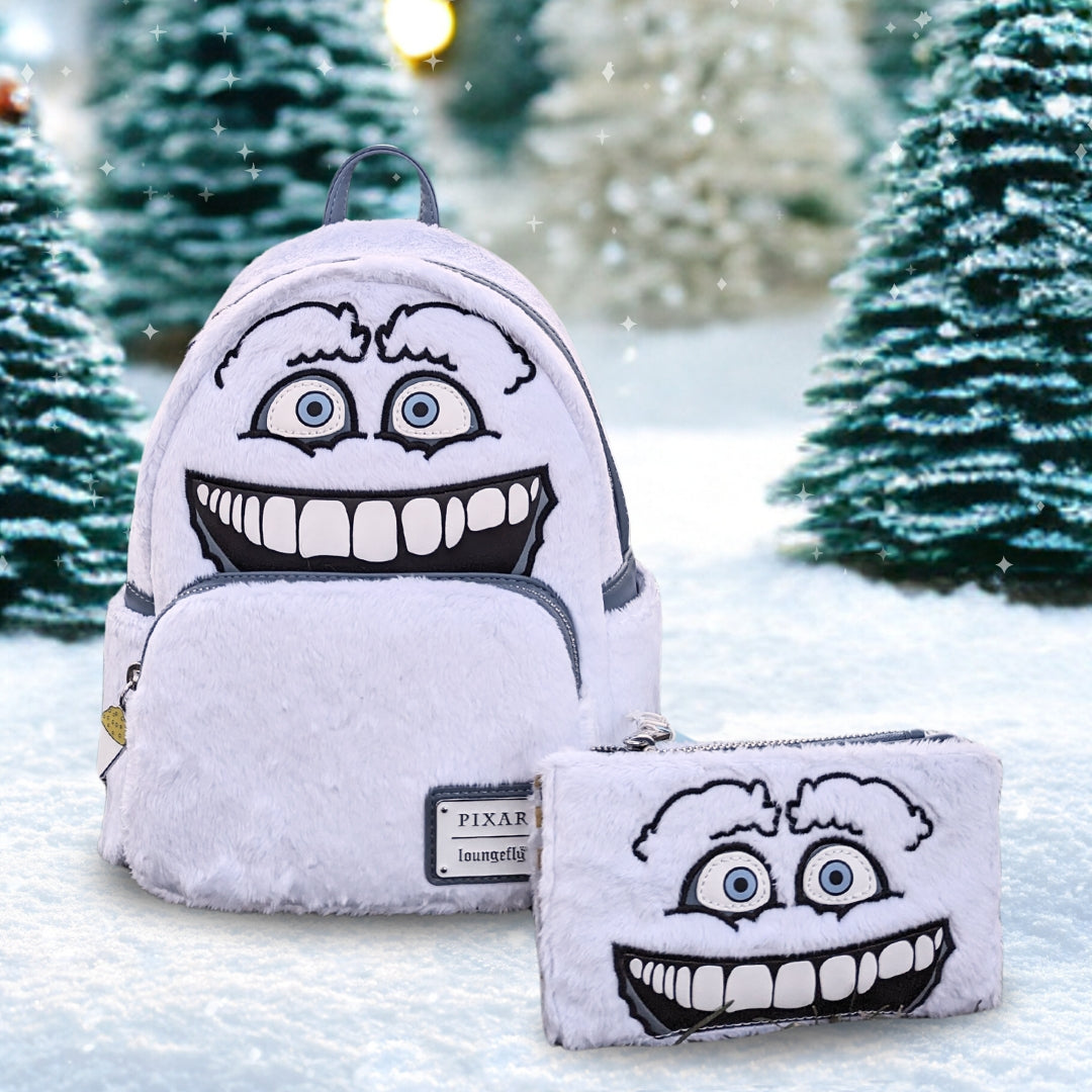 Loungefly Disney Pixar Monsters Inc Yeti Plush Cosplay Mini Backpack