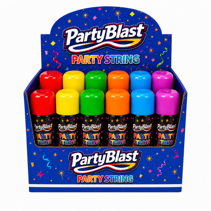 PartyBlast Non-Flammable Party String Spray – 12 Pack (3oz cans)