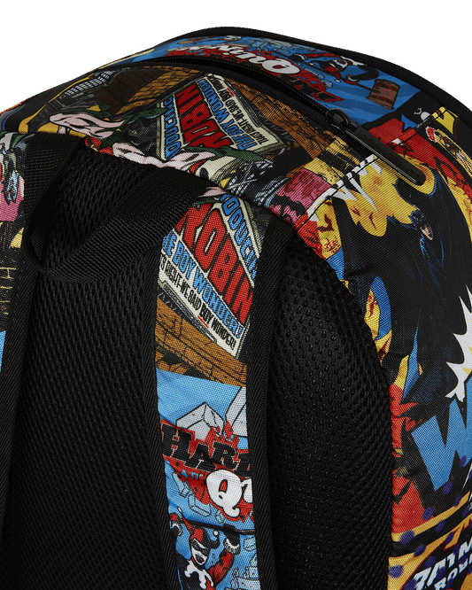 SPACE JUNK BATMAN COMIC BOOK COVERS BACKPACK