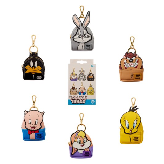 Loungefly Warner Bros. Looney Tunes Characters Mystery Mini Backpack Keychain Charm