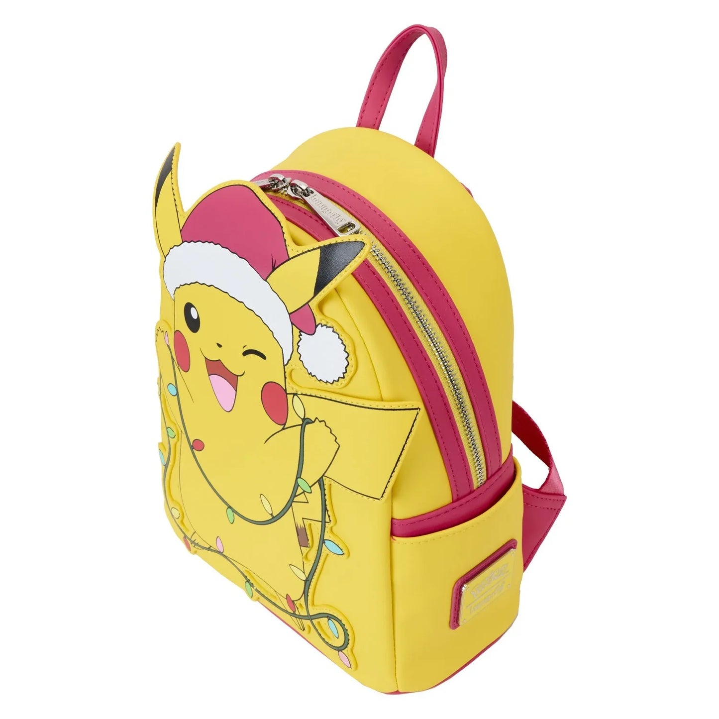 Loungefly Pokemon Santa Pikachu Christmas Lights Light-Up Mini Backpack